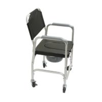 silla de aluminio con inodoro